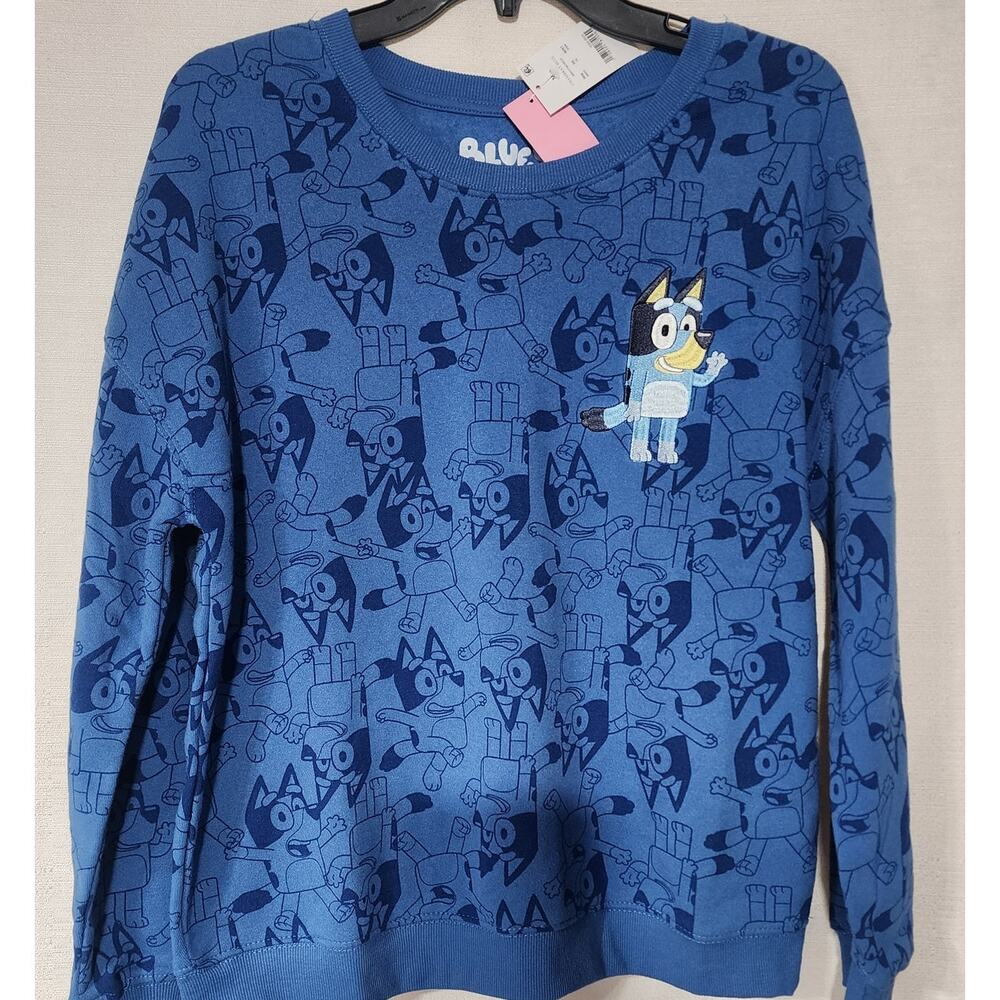 Bluey blue sweatshirt women's medium